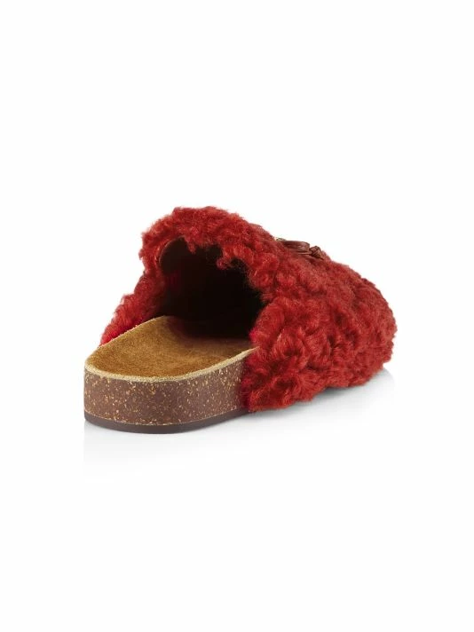 Tory Burch Mule Tory Charm Perfect Shearling Mammouth Black 3 Tory Burch Mule Tory Charm Perfect Shearling Mammouth Black - Image 3