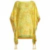Tory Burch Caftan Yellow Blossom Beach Printed