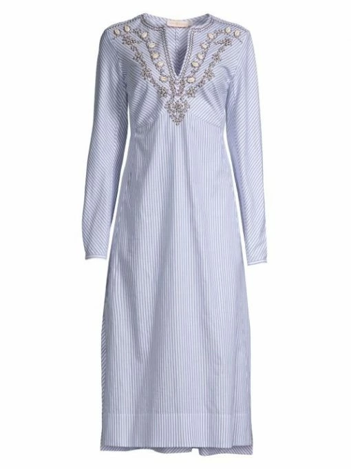 Tory Burch Tunic Dres Stripe Embellished Midi Step Hem -Tory Burch Shop unnamed file 2867