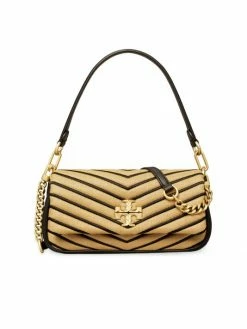 Tory Burch Shoulder Bag Chevron Kira Straw
