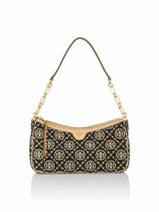 Tory Burch Shoulder Bag T Monogram Chenille 1 Tory Burch Shoulder Bag T Monogram Chenille