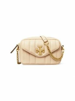 Tory Burch Kira Camera Bag Brie Leather Mini Quilted