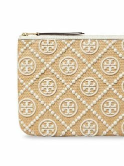 Tory Burch Pouch T Monogram Embellished Straw Brown -Tory Burch Shop unnamed file 355