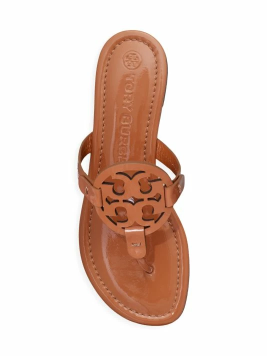 Tory Burch Sandal, Ivory Leather New Patent Miller 5 Tory Burch Sandal, Ivory Leather New Patent Miller - Image 5