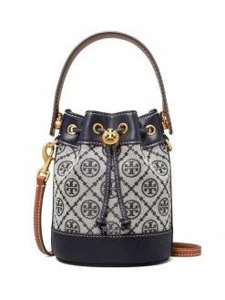 Tory Burch Bag Mini T Monogram Jacquard Bucket