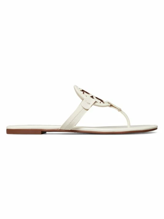 Tory Burch Sandal, Ivory Leather New Patent Miller 7 Tory Burch Sandal, Ivory Leather New Patent Miller - Image 7