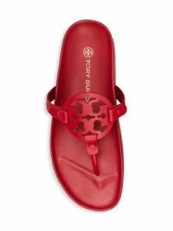 Tory Burch Slide Thong Leather Cloud Miller Tory Red -Tory Burch Shop unnamed file 4