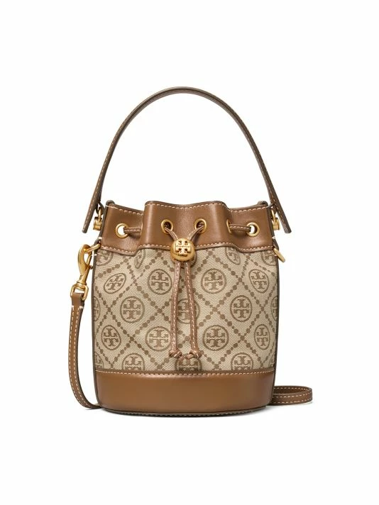 Tory Burch Bag T Monogram Jacquard Mini Bucket 1 Tory Burch Bag T Monogram Jacquard Mini Bucket