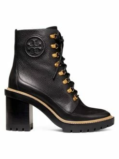 Tory Burch Miller Boot Leather Hiking Lug-Sole