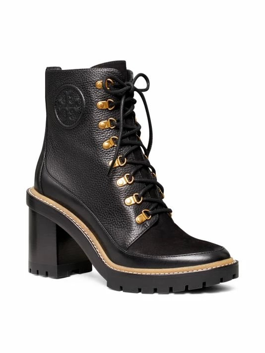 Tory Burch Miller Boot Leather Hiking Lug-Sole 2 Tory Burch Miller Boot Leather Hiking Lug-Sole - Image 2