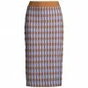 Tory Burch Midi-Skirt Knit Bubble Stripe