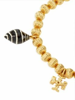 Tory Burch Bracelet Roxanne 18K-Gold-Plated, Silk Shell, Beaded -Tory Burch Shop unnamed file 436