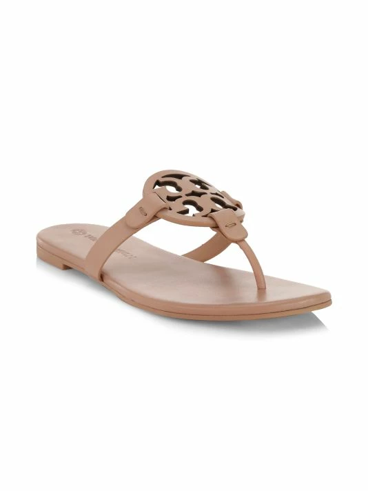 Tory Burch Sandal, Miller Leather Soft Orange Citrine 2 Tory Burch Sandal, Miller Leather Soft Orange Citrine - Image 2