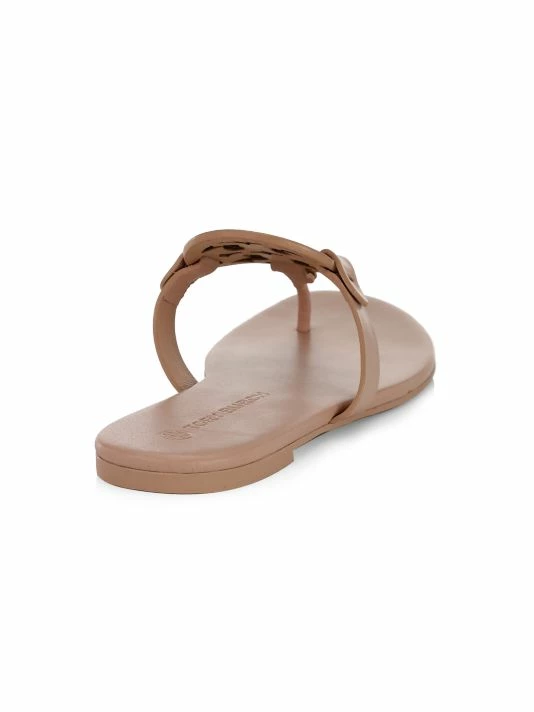 Tory Burch Sandal, Miller Leather Soft Orange Citrine 3 Tory Burch Sandal, Miller Leather Soft Orange Citrine - Image 3
