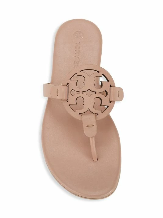 Tory Burch Sandal, Miller Leather Soft Orange Citrine 5 Tory Burch Sandal, Miller Leather Soft Orange Citrine - Image 5