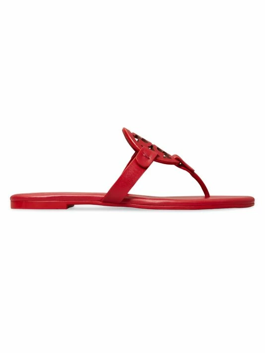 Tory Burch Sandal, Miller Leather Soft Orange Citrine 11 Tory Burch Sandal, Miller Leather Soft Orange Citrine - Image 11