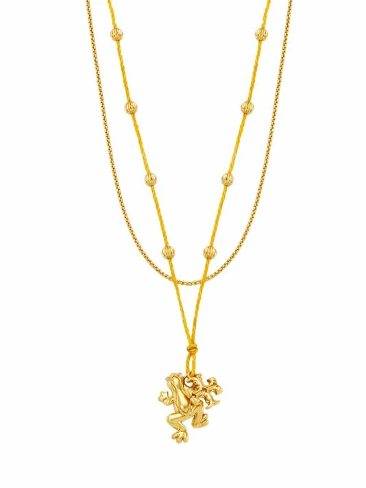 Tory Burch Kira Necklace Charm 18K-Gold-Plated Layered 1 Tory Burch Kira Necklace Charm 18K-Gold-Plated Layered