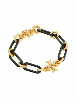 Tory Burch Bracelet Resin Chain Roxanne Goldtone