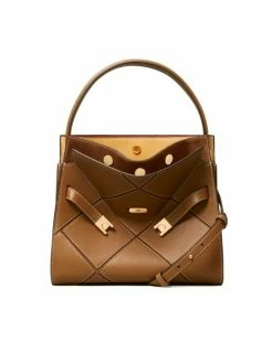 Lee Tory Burch Bag Radziwill Diamond Leather Double Small Quilted