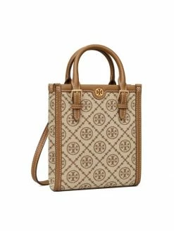 Tory Burch Tory Navy Tote T Monogram Jacquard Mini