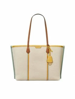 Tory Burch Tote Perry Canva Triple-Compartment