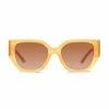 Tory Burch Sunglass 53Mm Transparent Rectangle Marigold
