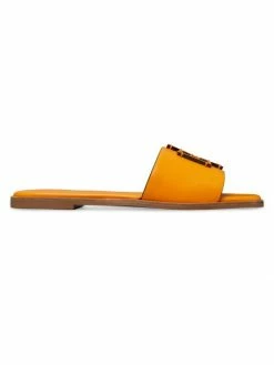 Tory Burch Logo Slide Leather Ine