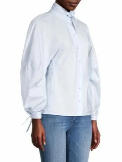 Tory Burch Blouse Self-Tie Balloon-Sleeve -Tory Burch Shop unnamed file 703