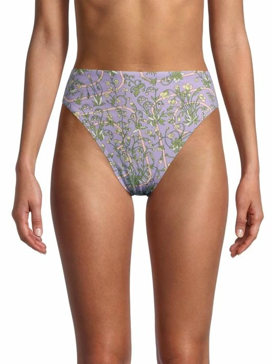 Tory Burch Bikini Bottom High-Waisted Floral 3 Tory Burch Bikini Bottom High-Waisted Floral - Image 3