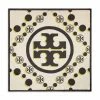 Tory Burch Scarf Monogram Silk Double-Sided 3D