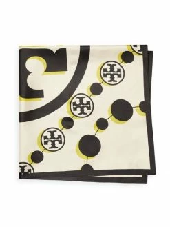 Tory Burch Scarf Monogram Silk Double-Sided 3D -Tory Burch Shop unnamed file 806