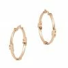 Tory Burch Earring Serif-T 18K Gold-Plated Logo Hoop