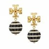 Tory Burch Earring 18K-Gold-Plated Enamel Drop Roxanne