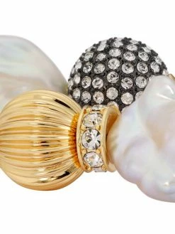 Tory Burch Earring Kira Crystal Goldtone, Pearl Mismatched Drop Baroque -Tory Burch Shop unnamed file 852