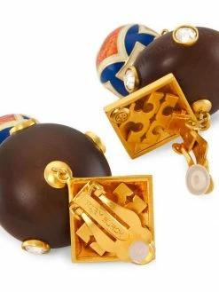 Tory Burch Earring Wood Epoxy Geo Goldtone, Drop -Tory Burch Shop unnamed file 855