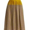 Tory Burch Plaid Colorblock Skirt Veronica