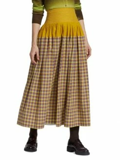 Tory Burch Plaid Colorblock Skirt Veronica -Tory Burch Shop unnamed file 869