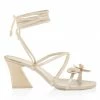 Tory Burch Sandal Leather Ankle-Tie Knotted