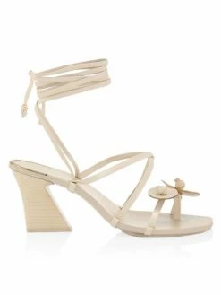Tory Burch Sandal Leather Ankle-Tie Knotted