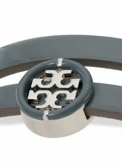 Tory Burch Bracelet Leather, Enamel Miller Double-Wrap Silvertone, 7 Tory Burch Bracelet Leather, Enamel Miller Double-Wrap Silvertone, -Tory Burch Shop unnamed file 930