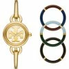 Tory Burch Set Watch Bracelet Stainess Steel Goldtone Miller
