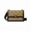Tory Burch Raffia Shoulder Bag T Monogram