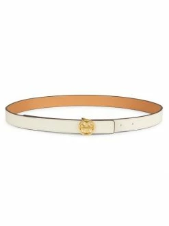 Tory Burch Belt Logo Ivory Leather Reversible New -Tory Burch Shop unnamed file 94