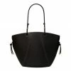 Tory Burch Spaghetti Strap Tote Leather Black