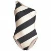 Tory Burch Swimsuit One-Piece Striped One-Shoulder