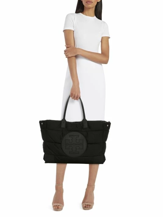 Tory Burch Tote Ella Satin Quilted 3 Tory Burch Tote Ella Satin Quilted - Image 3