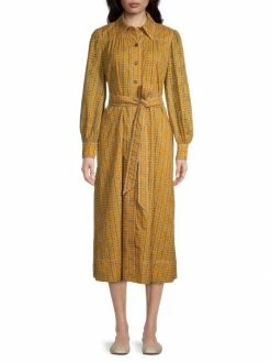 Tory Burch Broderie Midi-Dres Logo Cotton Anglaise -Tory Burch Shop unnamed file 999